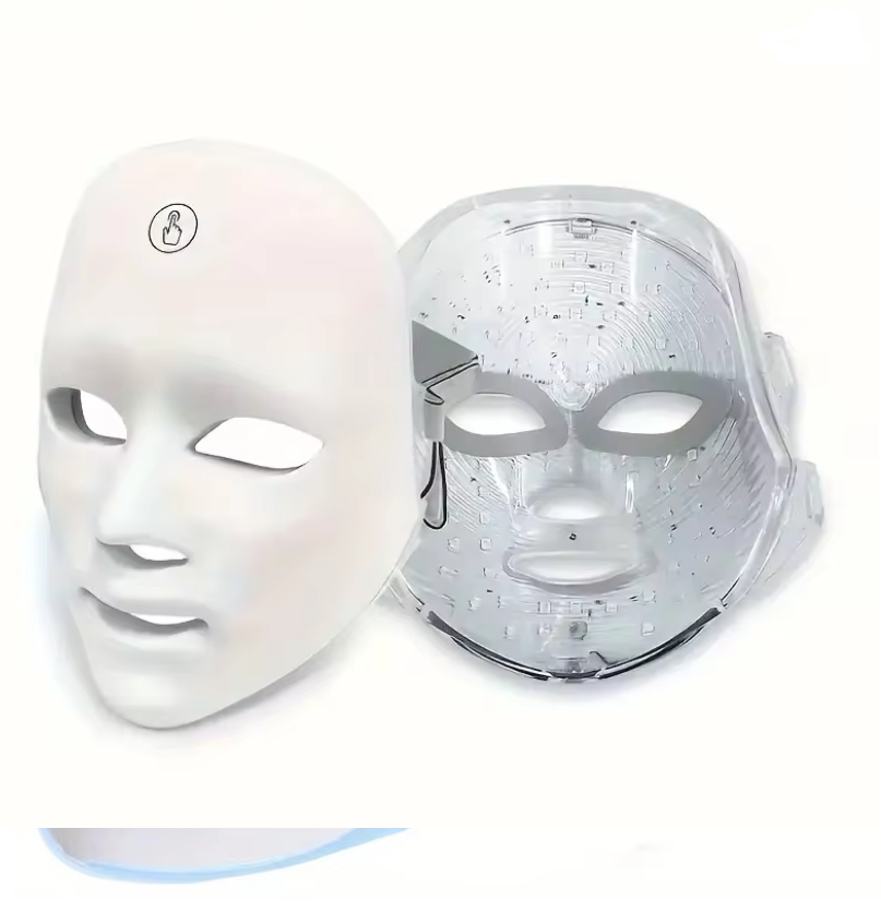 Rechargeable 7-color LED face mask facial care tool